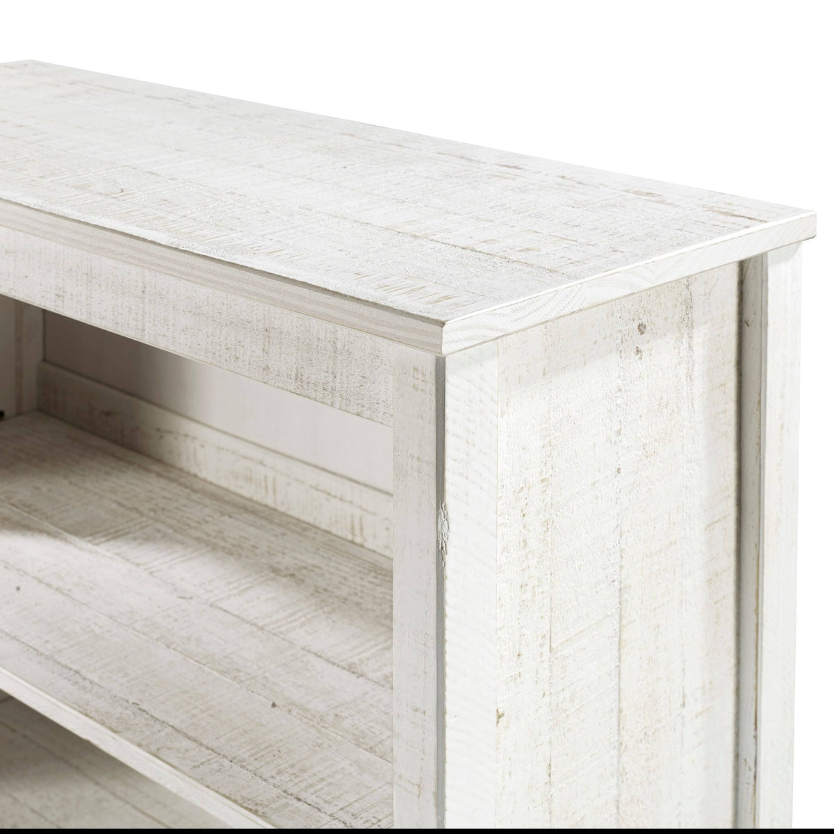 Grey Wood 3-Shelf Bookcase F945360