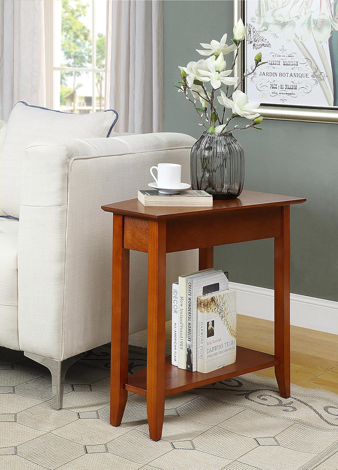 Cherry Wedge End Table F614