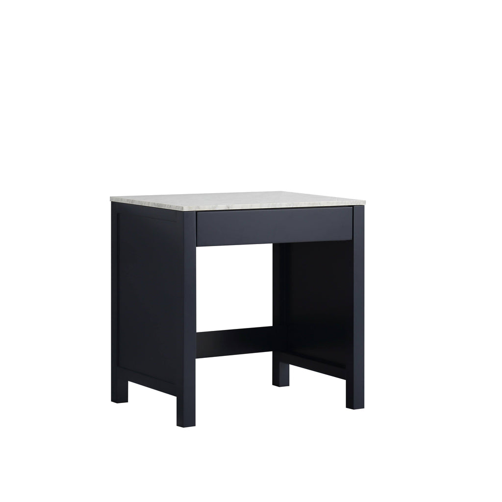 30x22 Make-Up Table with White Carrara Marble Top J18680