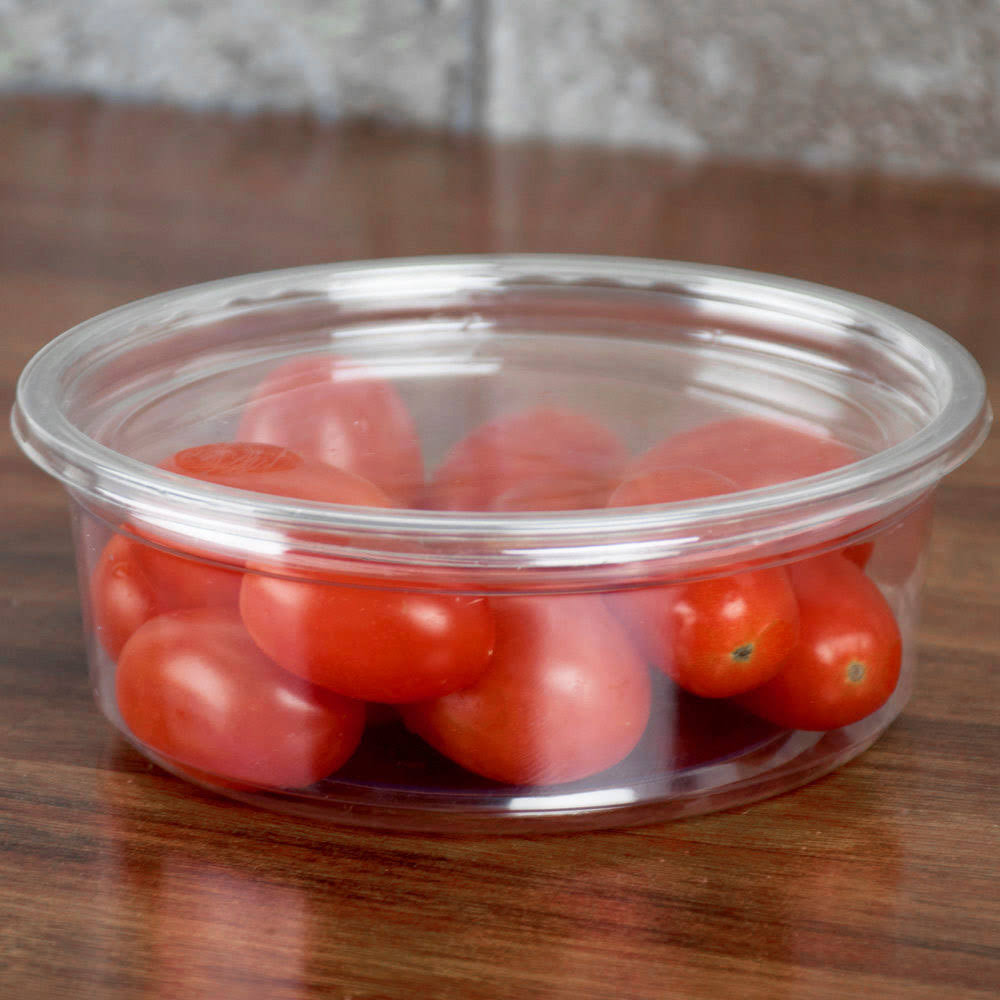 Clear Pet Plastic Round Deli Container Lid F826