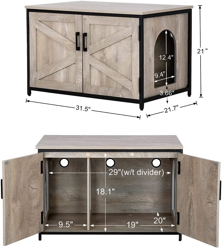 Cat Litter Box Enclosure with Top Opening B196885