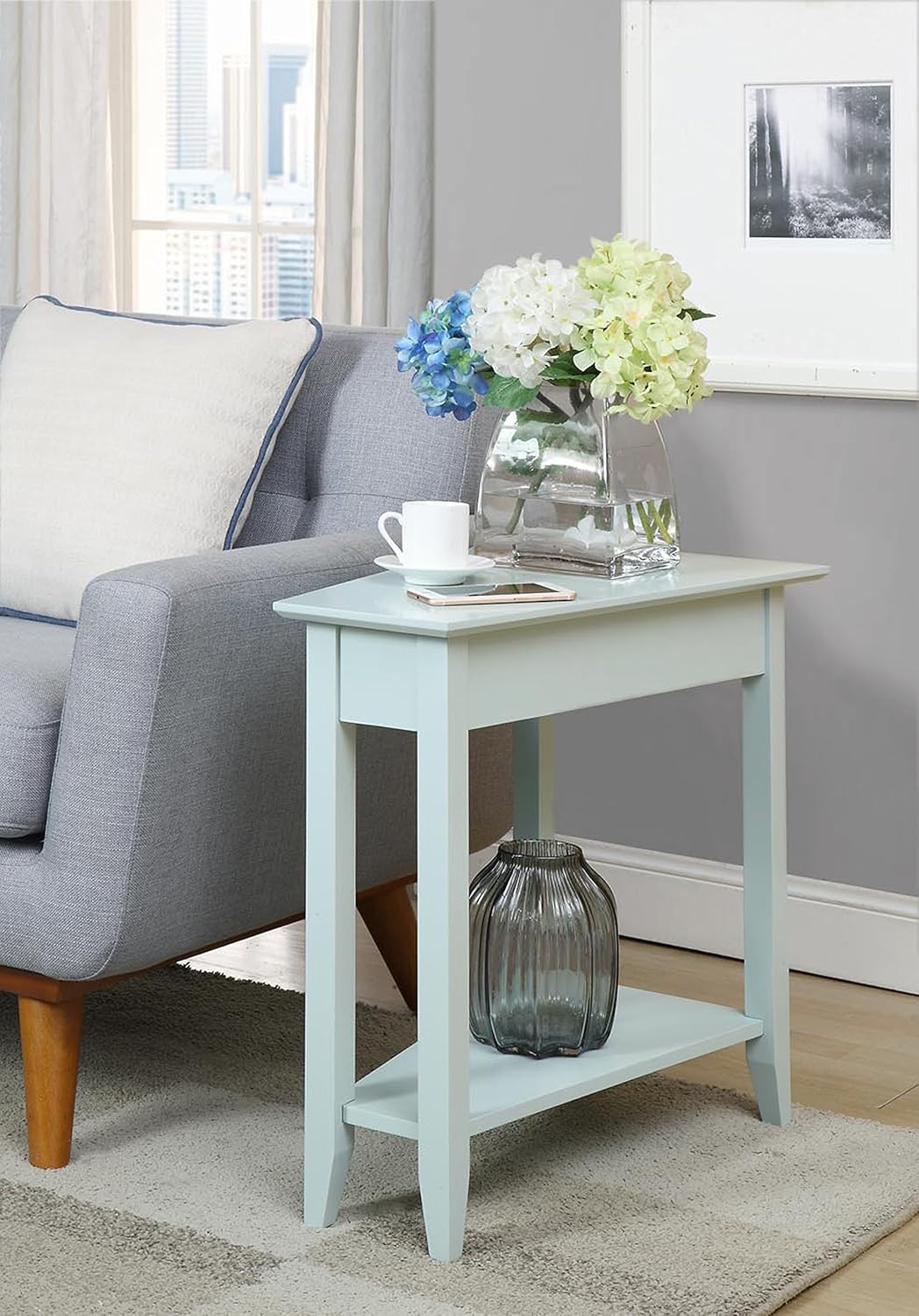 Cherry Wedge End Table F614