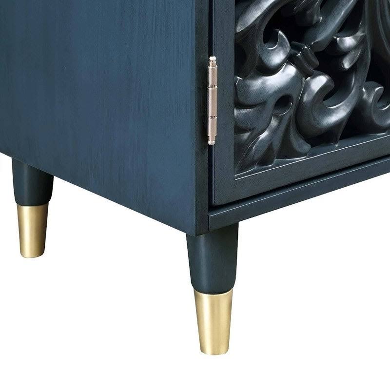 Green 2-Door Solid Wood Accent Cabinet K8941