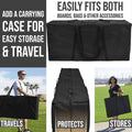 Black Marble Cornhole Set with Carrying Case N5234