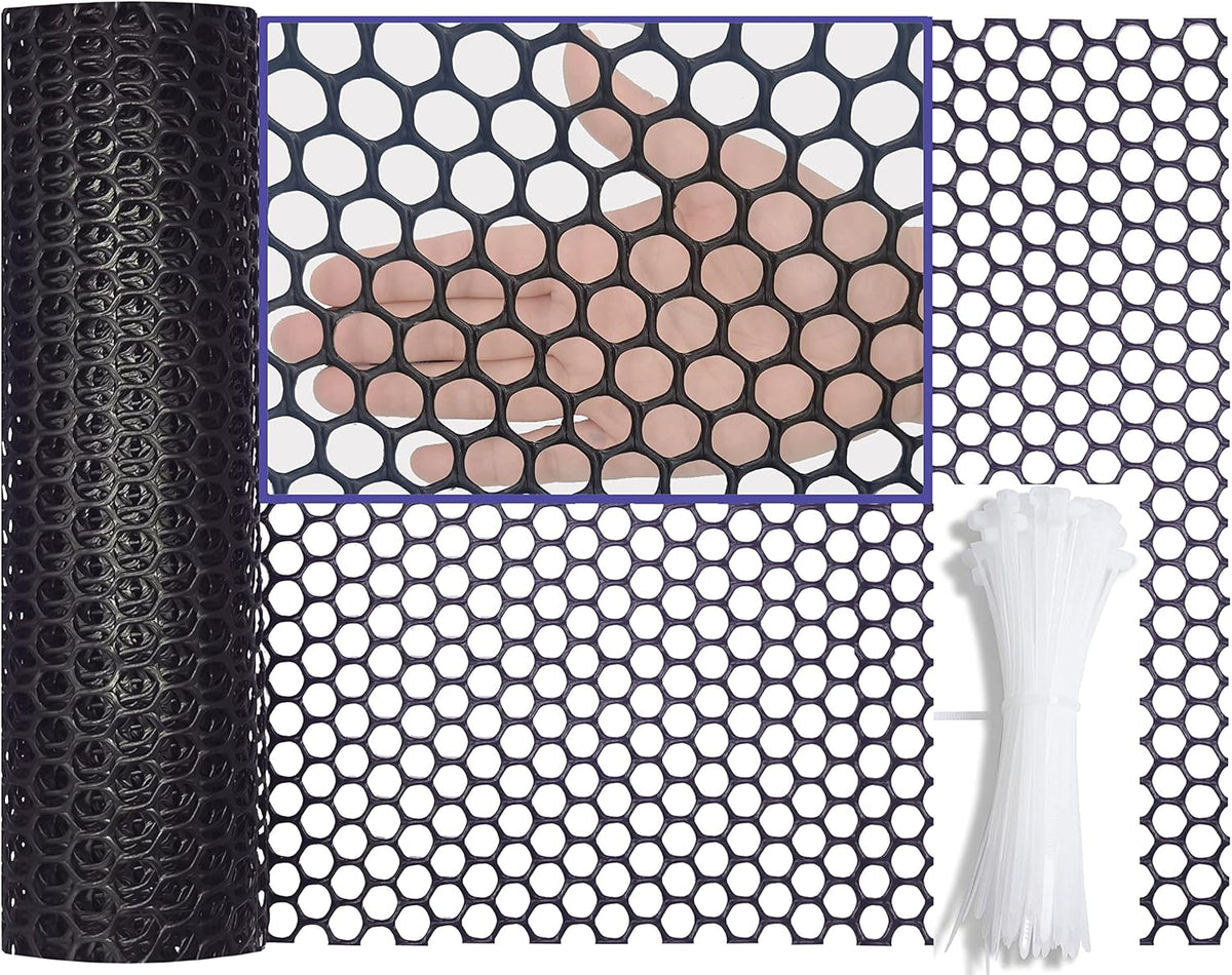 Plastic Chicken Wire Fence Mesh 16”x10FT Pack of 2 B88516