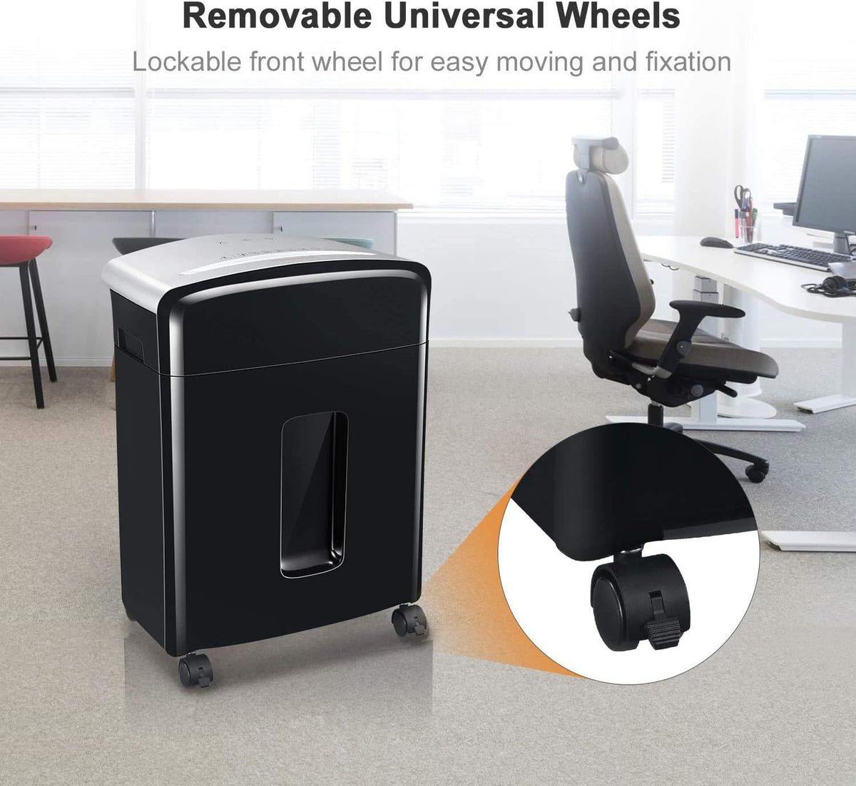 12-Sheet Micro Cut Paper Shredder with Pullout Basket P755415