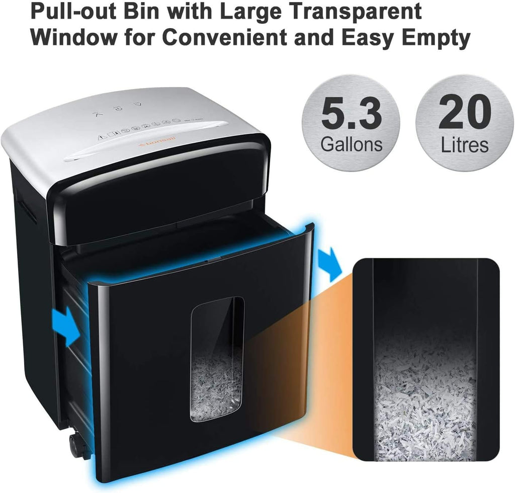12-Sheet Micro Cut Paper Shredder with Pullout Basket P755415