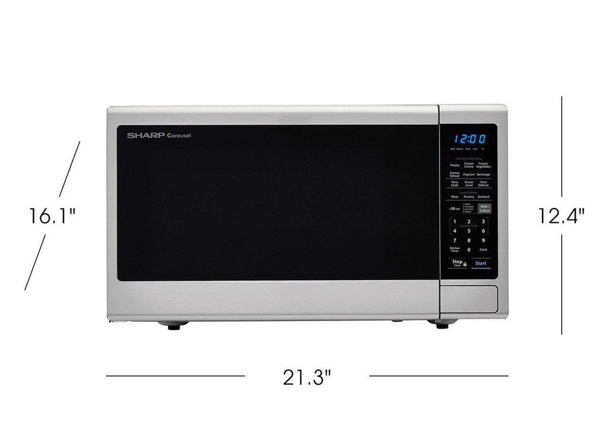 1000W Black Carousel Countertop Microwave Z643