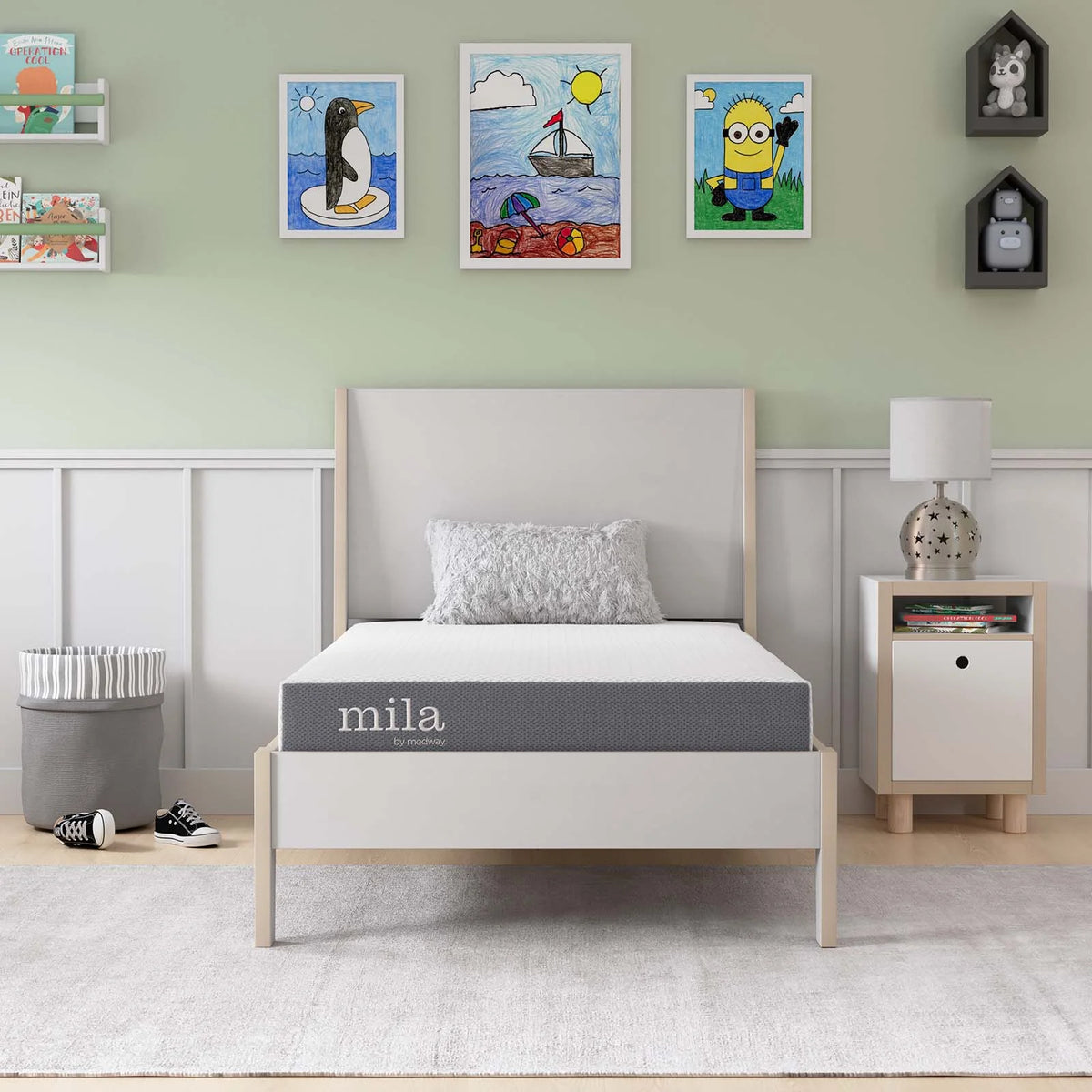 Twin Foam Mattress Set of 2 B7344