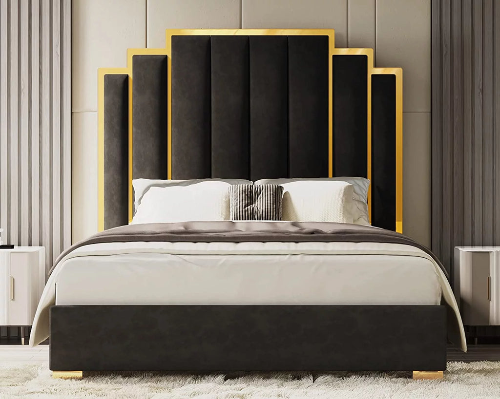 Queen Size Upholstered Bed with Headboard C113