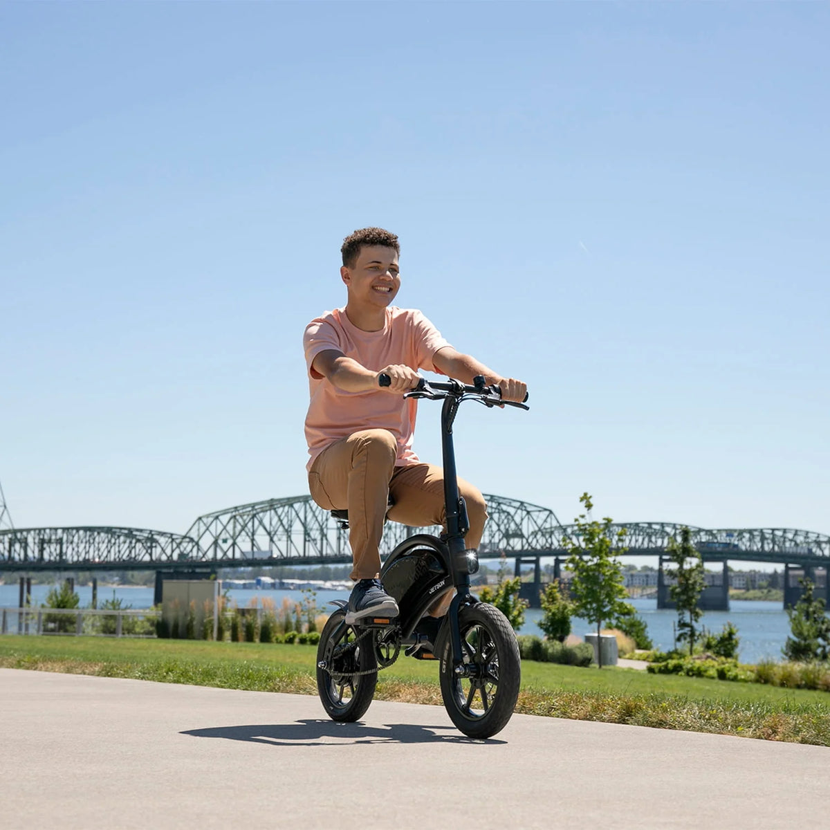 Folding Electric Bike, Black V952