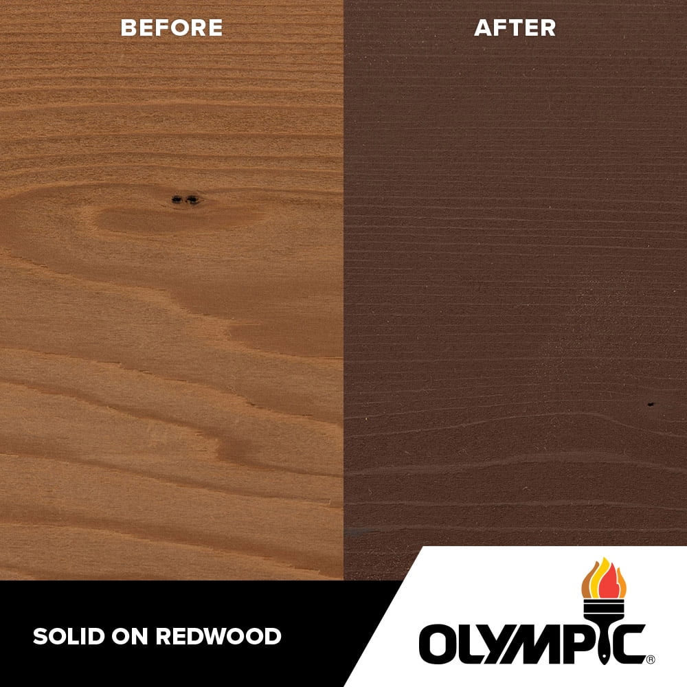 Mahogany Solid Color Exterior Stain and Sealer F982718