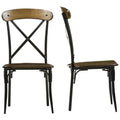 Brown and Black Dining Side Chair Set of 2 M2209