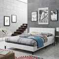 Queen Faux Leather Bed I820789