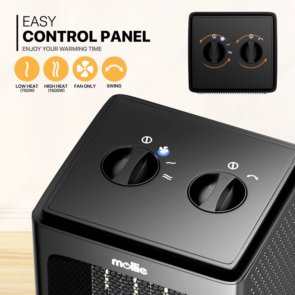 1500W PTC Portable Electric Space Heater A7164