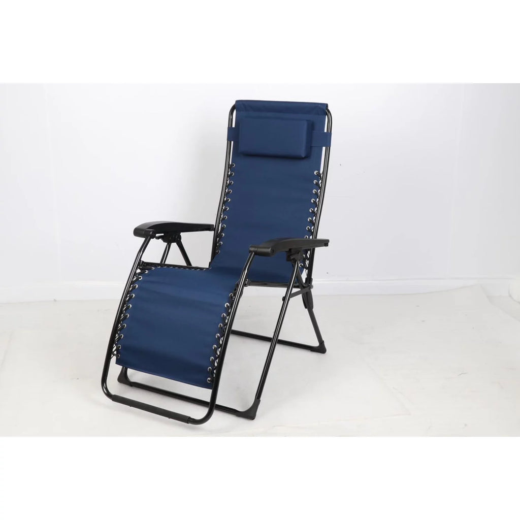 Blue Foldable Zero Gravity Lounge Chair U5909