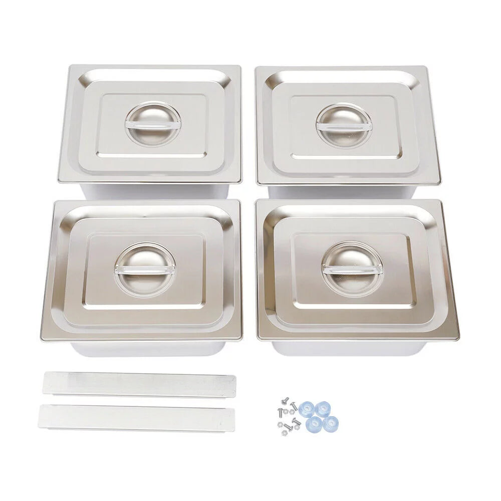 Commercial Electric Bain Marie Food Warmer Steam Table E471622