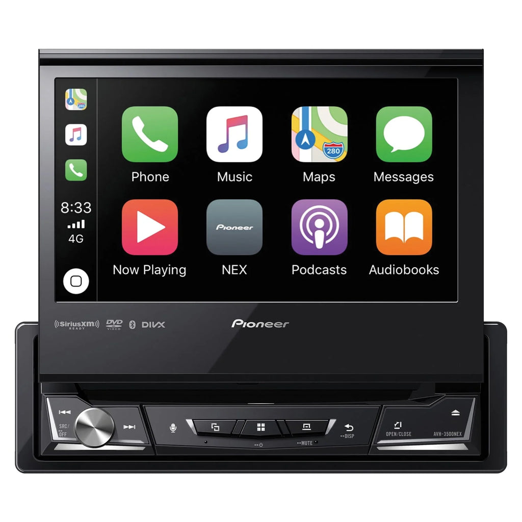 Single-DIN DVD Receiver with Motorized Display G555474