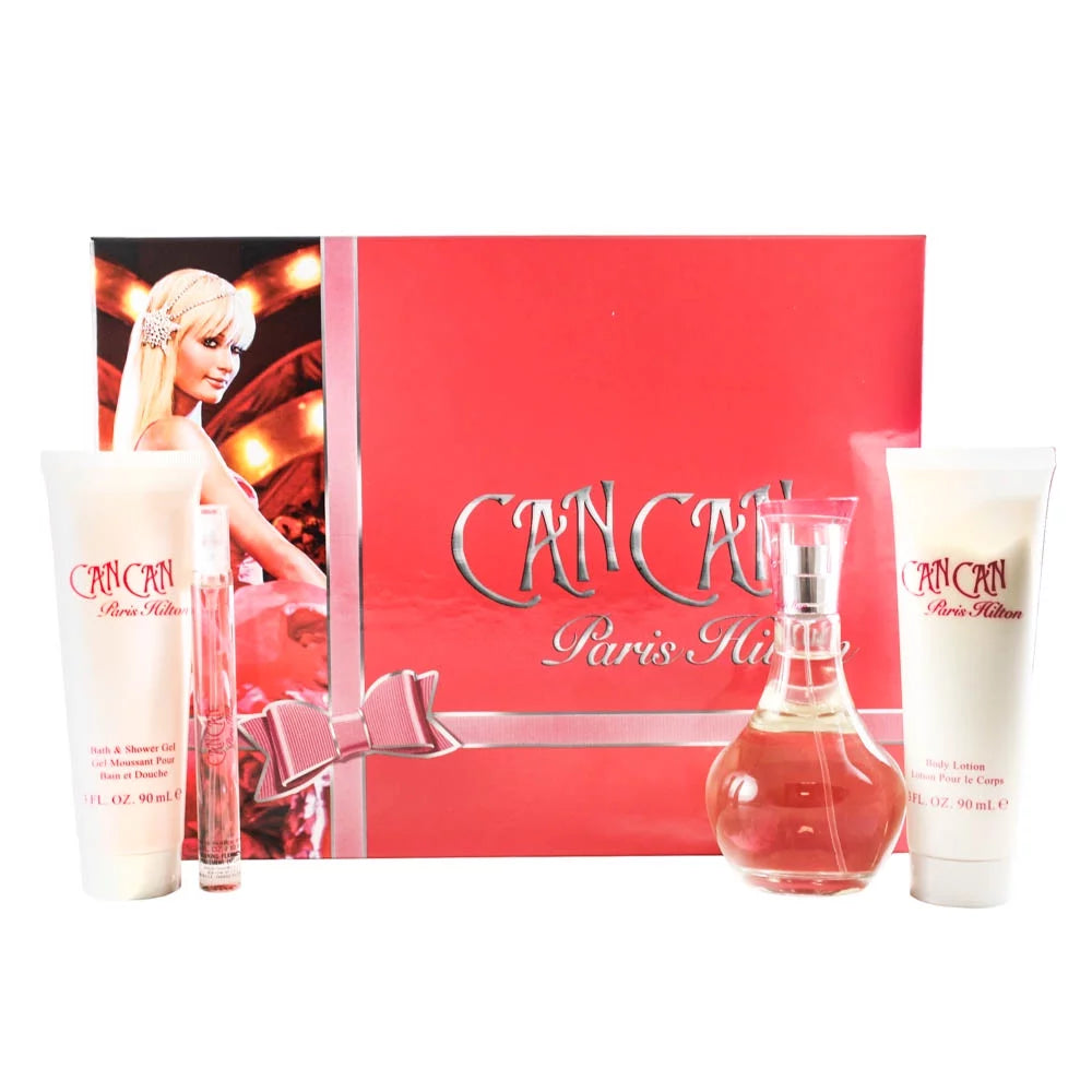 4 Pc Eau De Parfum Spray Body Lotion Bath & Shower Gel Gift Set X48261