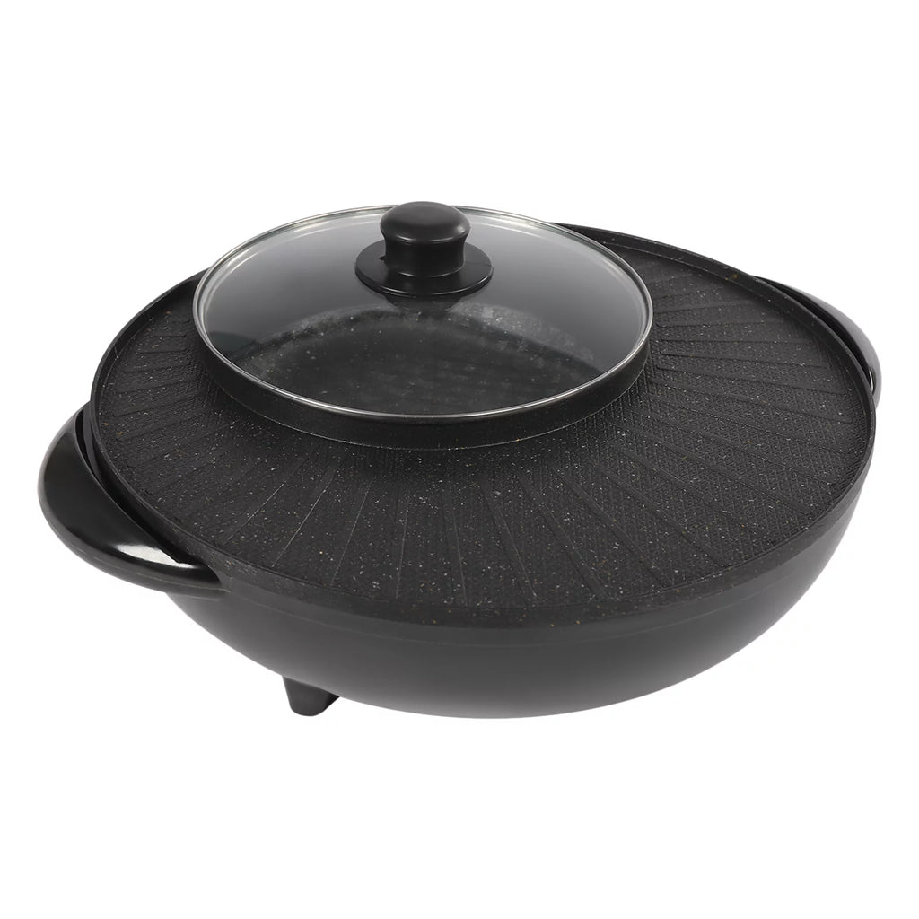 2 in 1 Electric Hot Pot Grill Cooker 1350W J74710