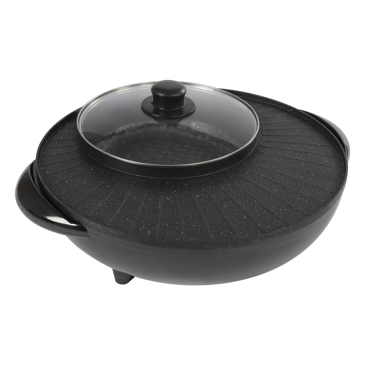 2 in 1 Electric Hot Pot Grill Cooker 1350W J74710