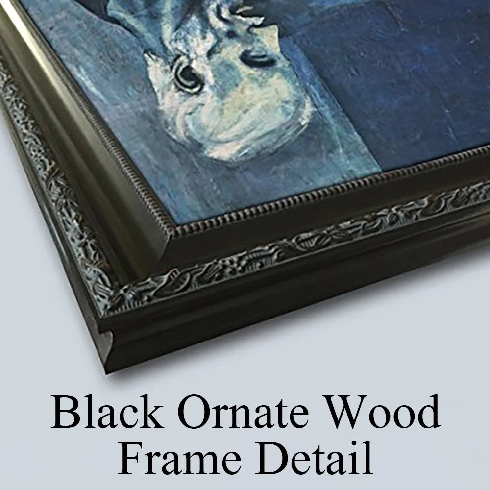 Black Ornate Wood Framed Museum Art Print Q9984