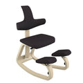 Black Natural Wood Office Chair I6053