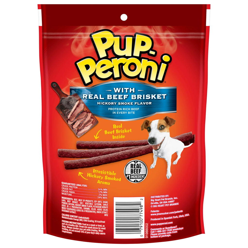 Real Beef Brisket Dog Treats 5.6oz Bag Pack of 8 S13740
