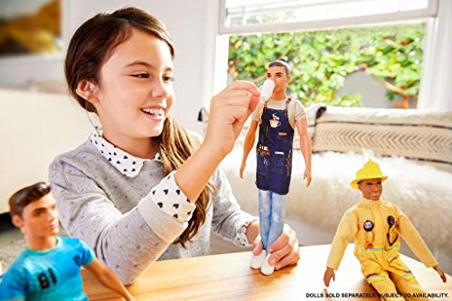 Barista Doll Wearing Café Apron A8453