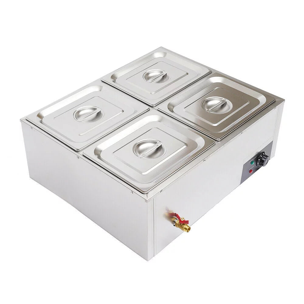 Commercial Electric Bain Marie Food Warmer Steam Table E471622