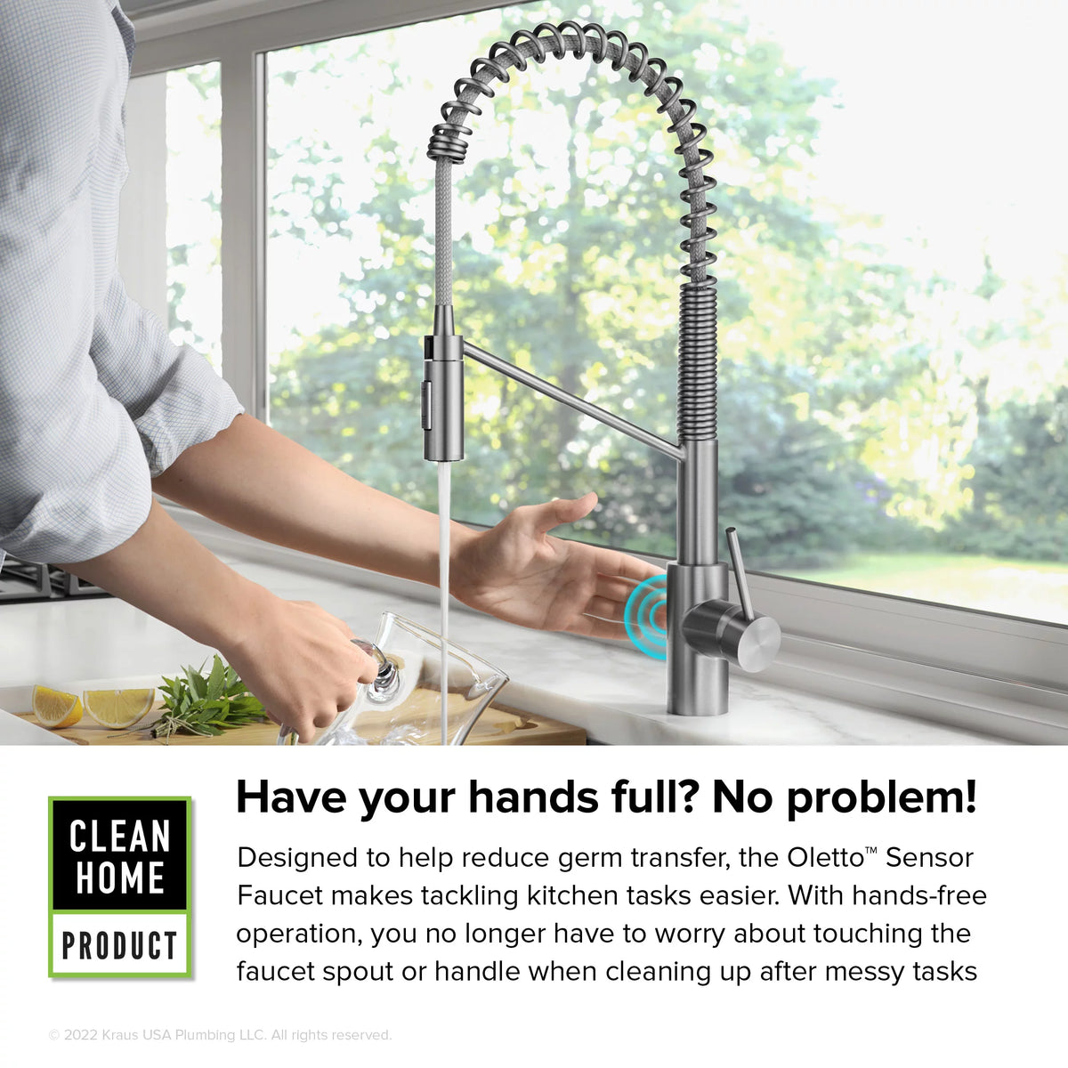 Touchless Sensor Pull-Down Single Handle Kitchen Faucet F63104