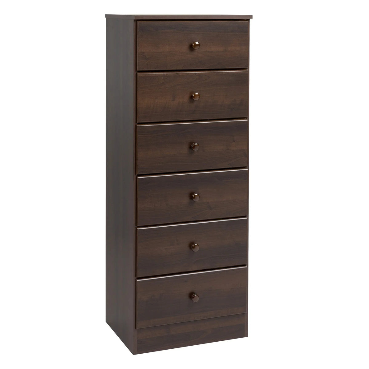 Black 6 Drawer Dresser V7589