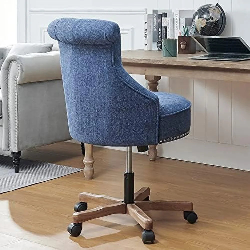 Blue Swivel Office Chair with Wheels A421828