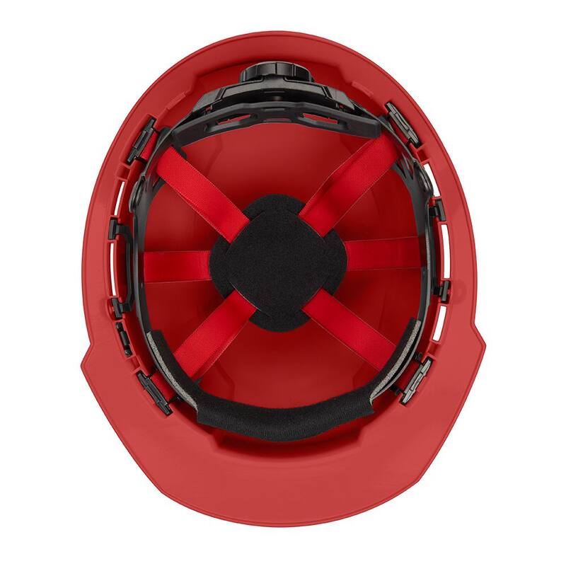 Red Type 1 Class E Front Brim Non-Vented Hard Hat 10-Pack B24144