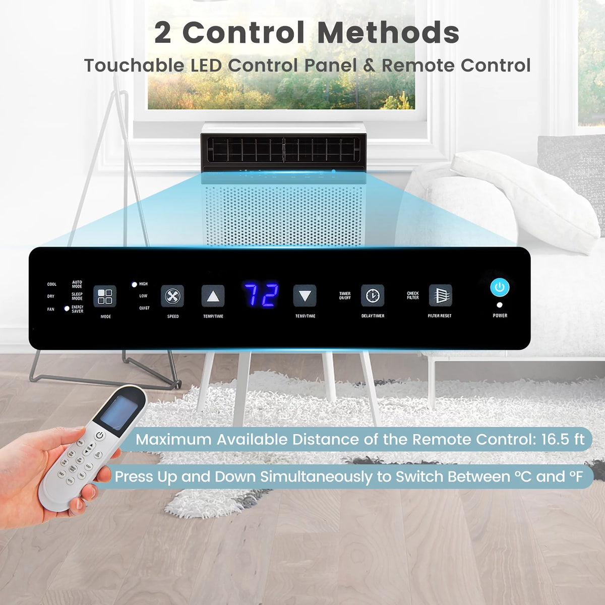 8000 BTU Window Air Conditioner with Remote L595