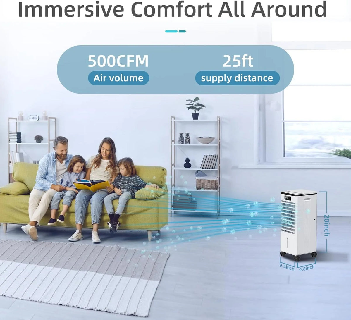 Portable 3-IN-1 Evaporative Air Cooler M646177
