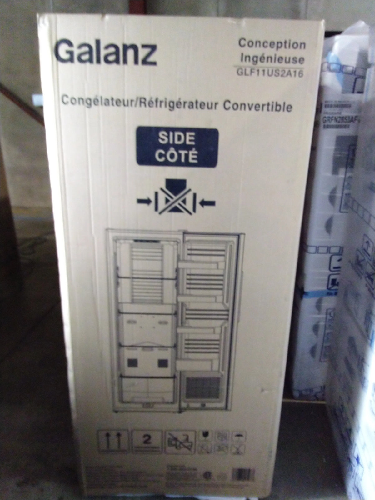 11 Cu.Ft. Stainless Steel Convertible Upright Freezer/Refrigerator M108