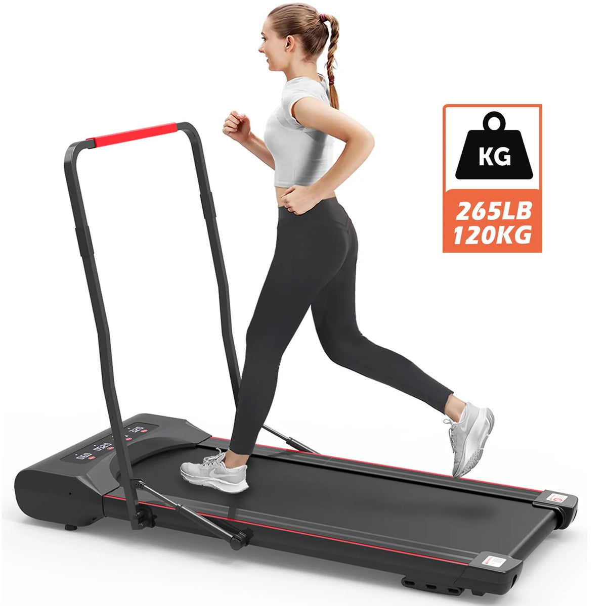 2.0HP Electric Folding Treadmill with 15% Incline B512