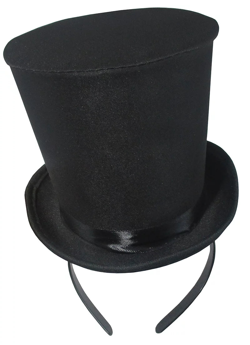 Black Mini Top Hat Headband B19176