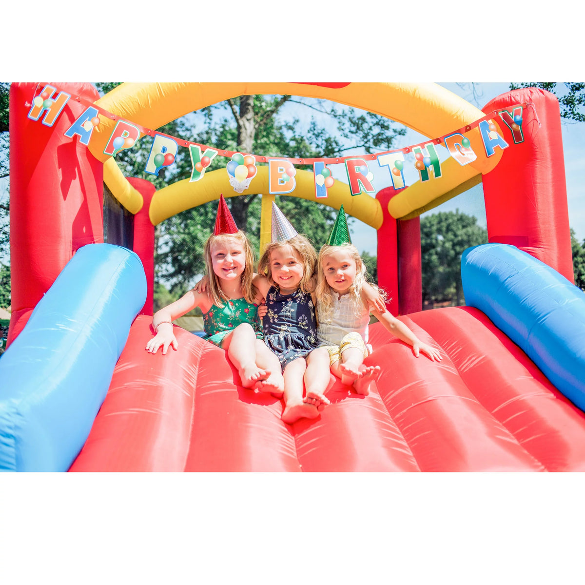 Inflatable Bounce House with Slide and Blower H580978