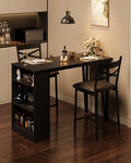 3 Piece Bar Table and Chairs Set with Flip Top Extension K63428