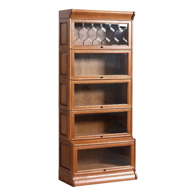 5-Stack Wood Barrister Bookcase in Cherry G3588
