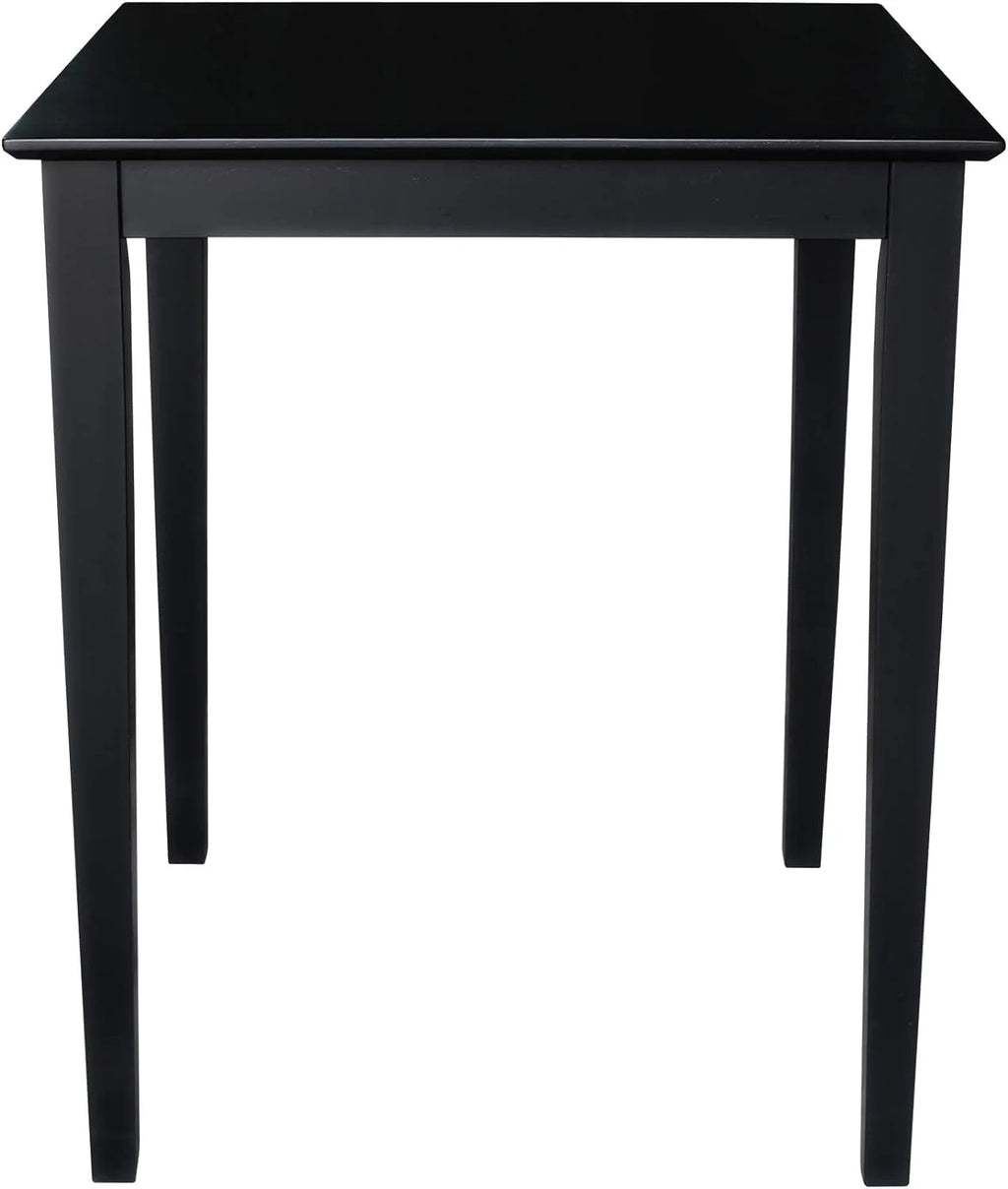 Black Solid Wood Dining Table F740845