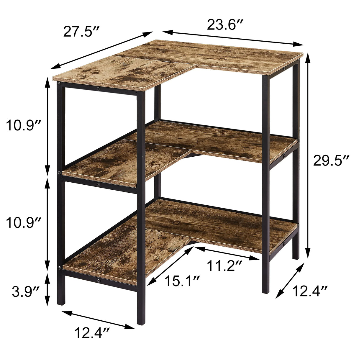3 Tier L-Shaped Corner Shelf Q132060