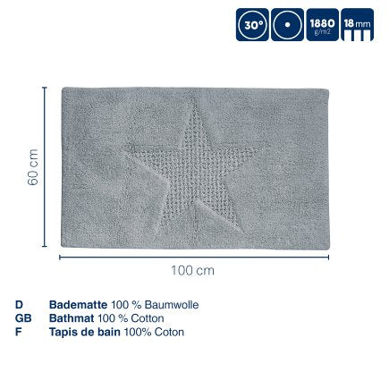 Glacier Grey Bathmat V18570
