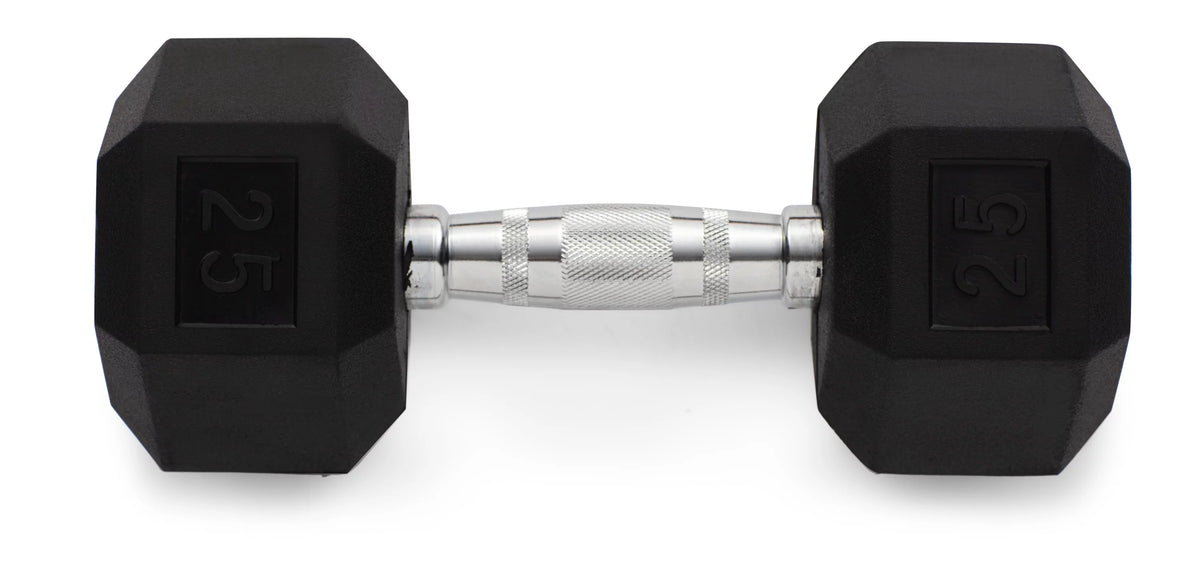 Rubber Hex Dumbbell 45 lbs O70147