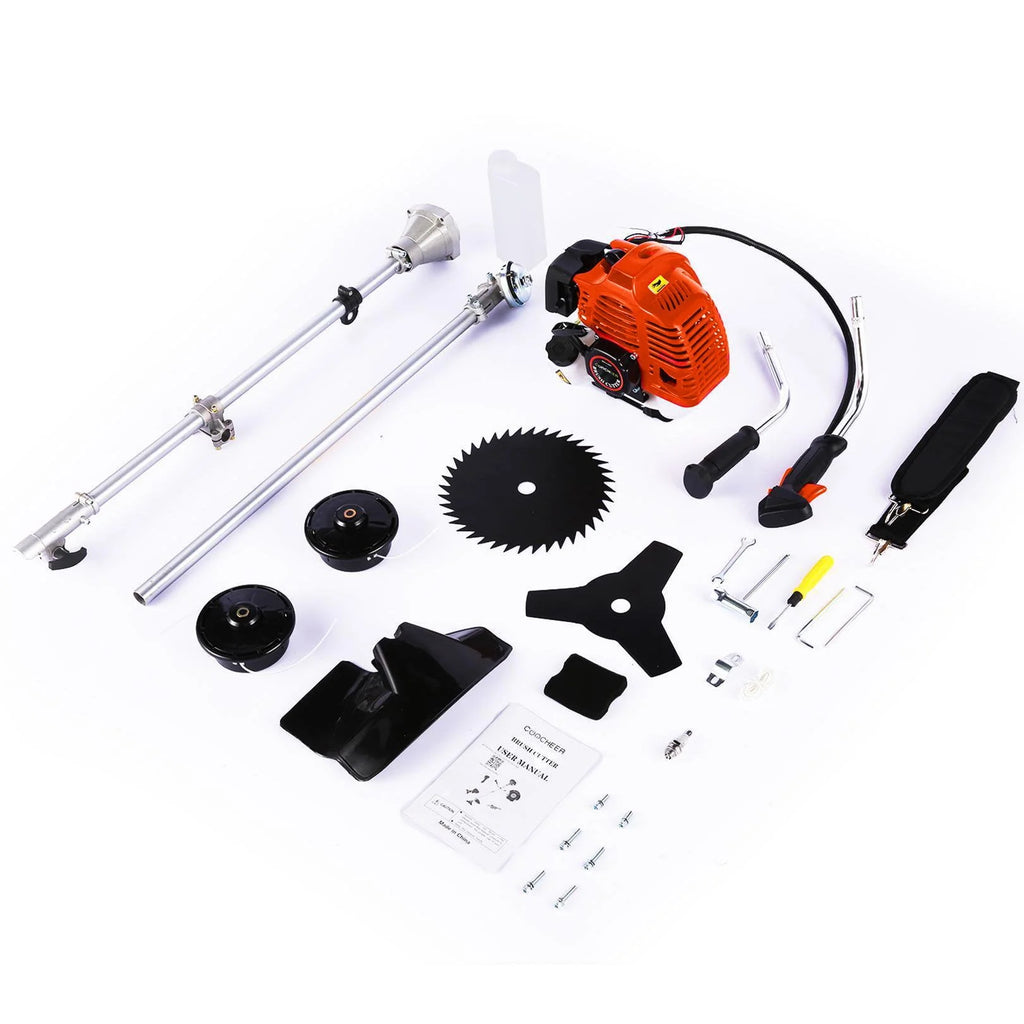 58cc Gas Powered 4-in-1 String Trimmer with 4 Detachable Head Q892