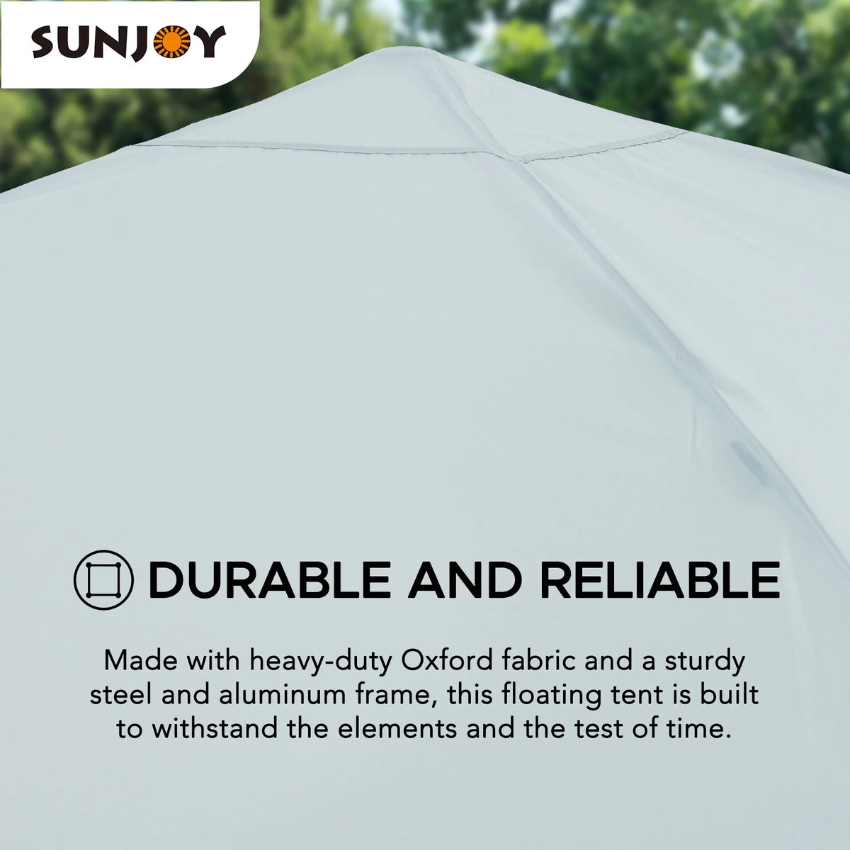 10' × 10' Grey Fabric Pop Up Gazebo Y7143