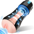 Adult Male Masturbator Penis Pump with 10 Vibration & 5 Suction TPE W552