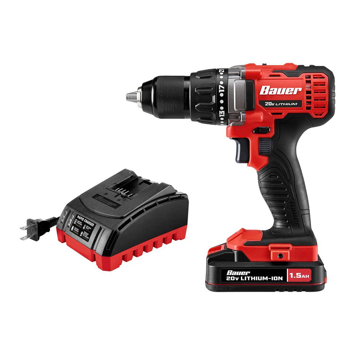 20V Cordless 1/2 in. Drill/Driver Kit with Battery and Charger R404